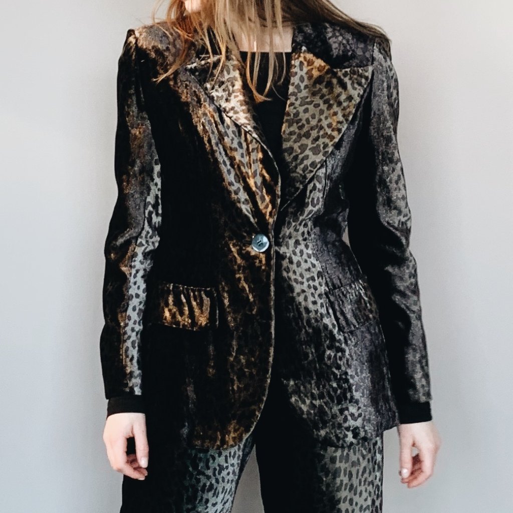 Bill Blass Vintage Velvet Jacket Small
